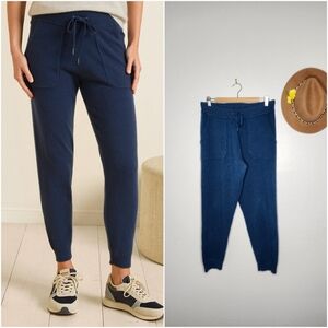 Garnet Hill Blue Track Pants